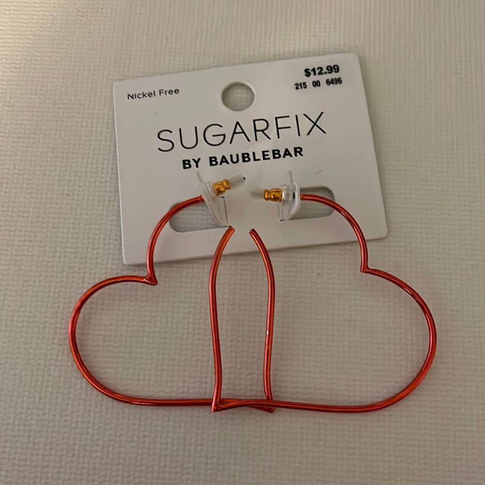 COPY - red heart earrings